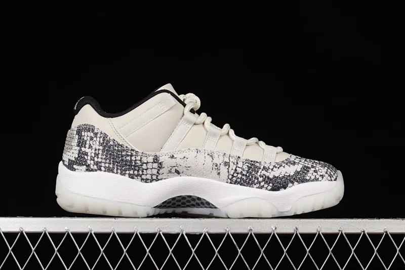 All categories Air Jordan Jordan series basketball shoes Air Jordan 11 F version Air Jordan 11 Low SE "Snakeskin" AJ11 Joe 11 white snake pattern first layer genuine carbon CD6846-002